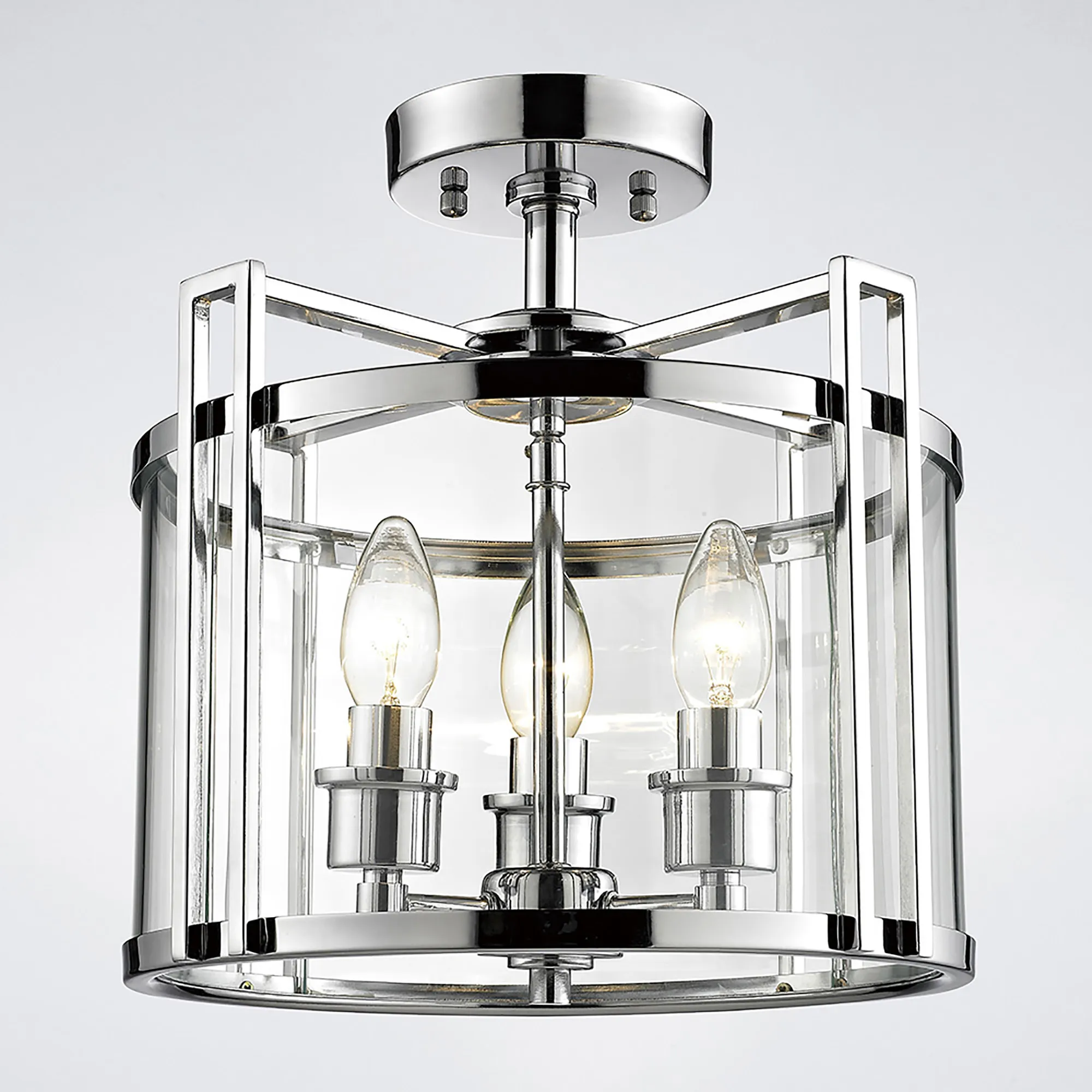 Eaton Polished Chrome Ceiling Lights Diyas Lantern Ranges